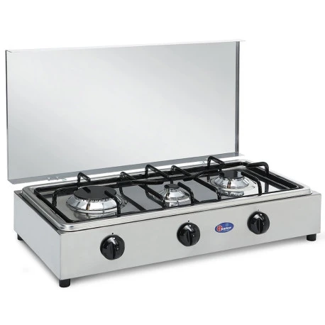 Parker® Fornello A Gas 3F Inox 1 Parker® Fornello A Gas 3F Inox
