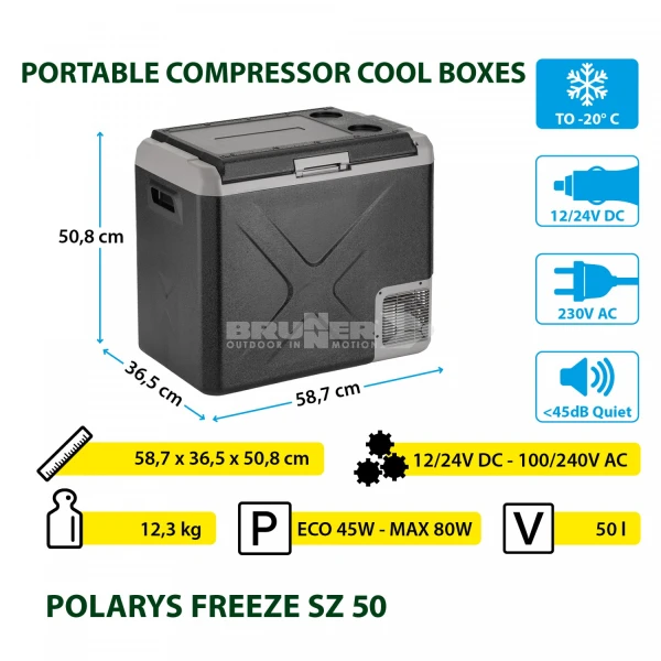 Frigo Congelatore Portatile Brunner Polarys Freeze SZ 50 19 Frigo Congelatore Portatile Brunner Polarys Freeze SZ 50 - immagine 19