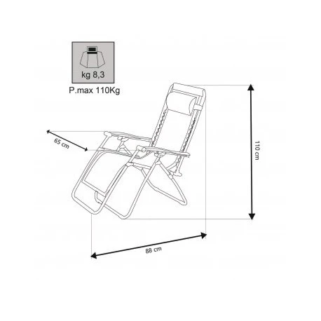 Poltrona Sdraio Cosma Comfort 3 Poltrona Sdraio Cosma Comfort - immagine 3