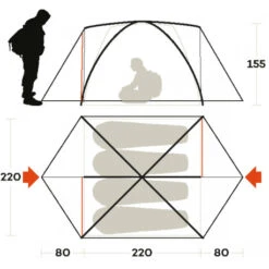 Tenda Ferrino Lhotse 4 7 Tenda Ferrino Lhotse 4 -Vendite Campeggio tenda ferrino lhotse 4 quattro stagioni campo base isolamento termico aereazione comfort robustezza 3